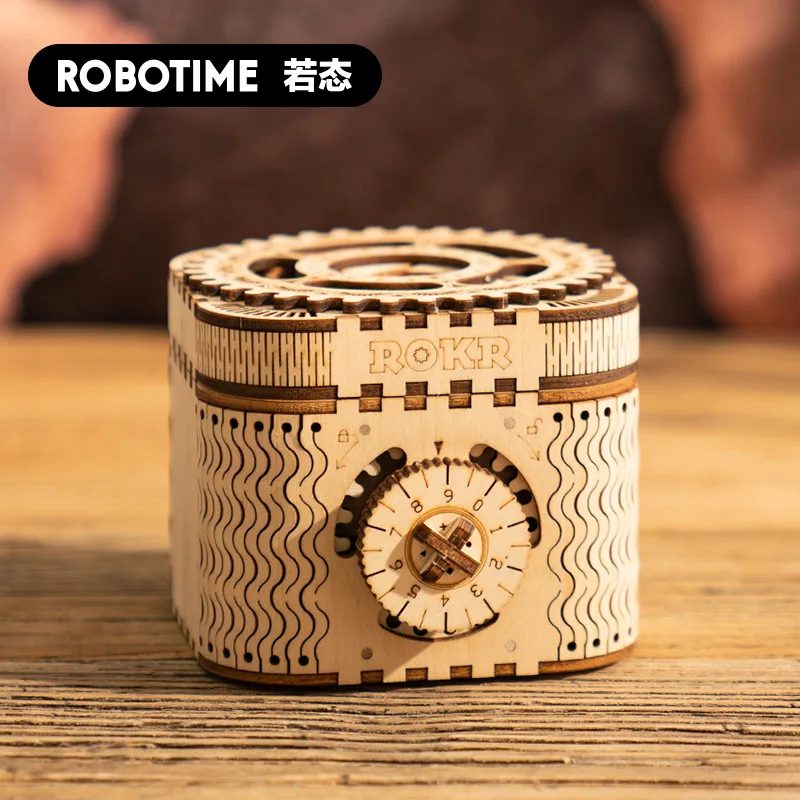 

С возможностью креативного самостоятельного выбора между 3D Treasure Box календарь маятниковые часы-проектор деревянные головоломки игры Ассамб...