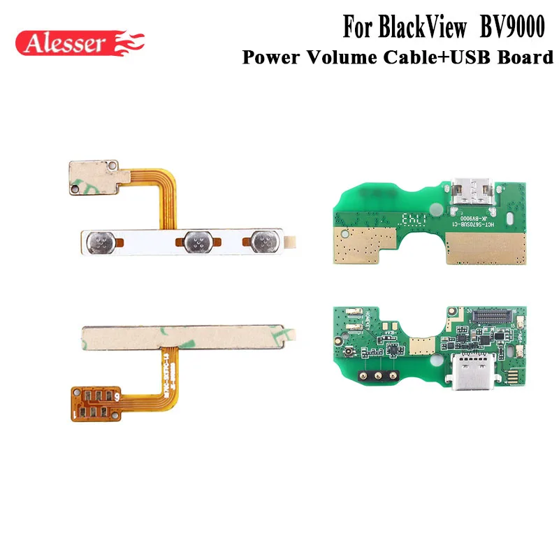 Кабель Alesser для BlackView BV9000 гибкий кабель боковой кнопки шлейф с кнопкой питания и