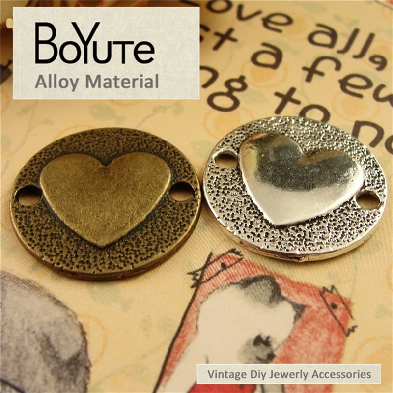 BoYuTe (50 Pieces/Lot) 23MM Antique Bronze Silver Plated Zinc Alloy Round Heart Charms Pendant for Jewelry Findings Accessories
BoYuTe (50 Pieces/Lot) 23MM Antique Bronze Silver Plated Zinc Alloy Round Heart Charms Pendant for Jewelry Findings Accessories