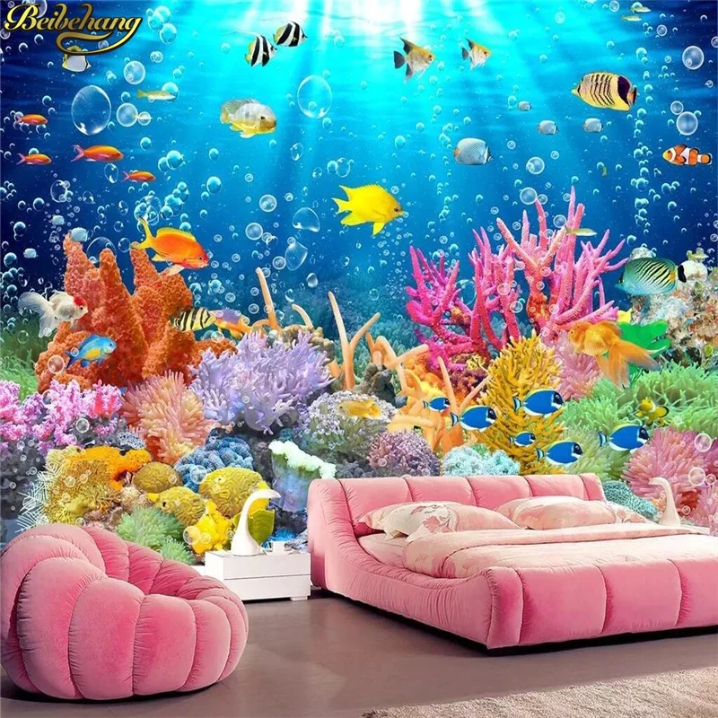 beibehang Custom wallpaper mural 3D underwater world dolphin TV background wall decoration painting wall papers home decor
beibehang Custom wallpaper mural 3D underwater world dolphin TV background wall decoration painting wall papers home decor