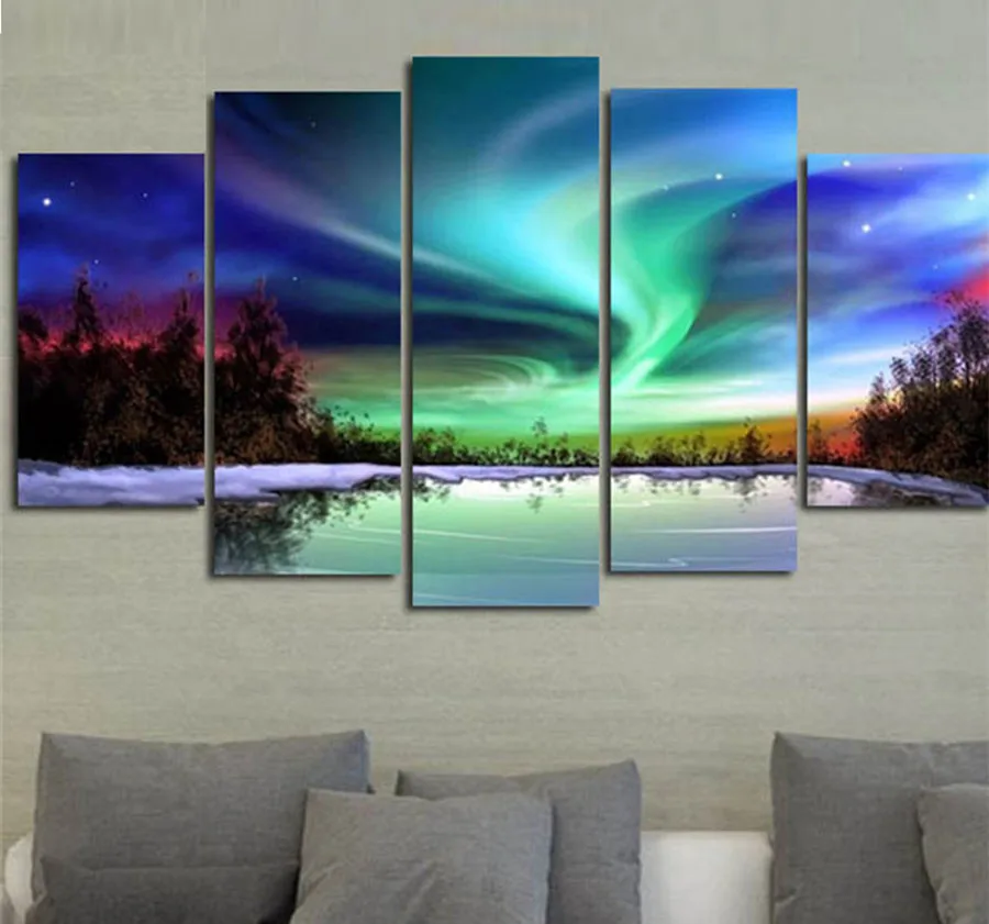 5pcs 5D DIY Diamond Painting Green Aurora Diamond Embroidery landscape Cross Stitch needlework Rhinestone Home Decoration mosaic
5pcs 5D DIY Diamond Painting Green Aurora Diamond Embroidery landscape Cross Stitch needlework Rhinestone Home Decoration mosaic