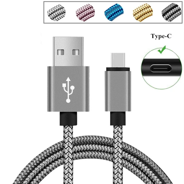 Кабель USB Type C для быстрой зарядки телефона 2 м 3 зарядное устройство провод Samsung