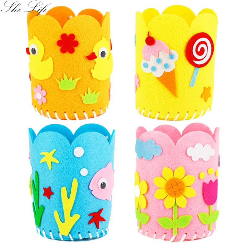 Nonwoven Children Cloth Pen Container DIY Pencil Holder Handmade Fabric Felt Material Package Kids Educational Craft
Nonwoven Children Cloth Pen Container DIY Pencil Holder Handmade Fabric Felt Material Package Kids Educational Craft