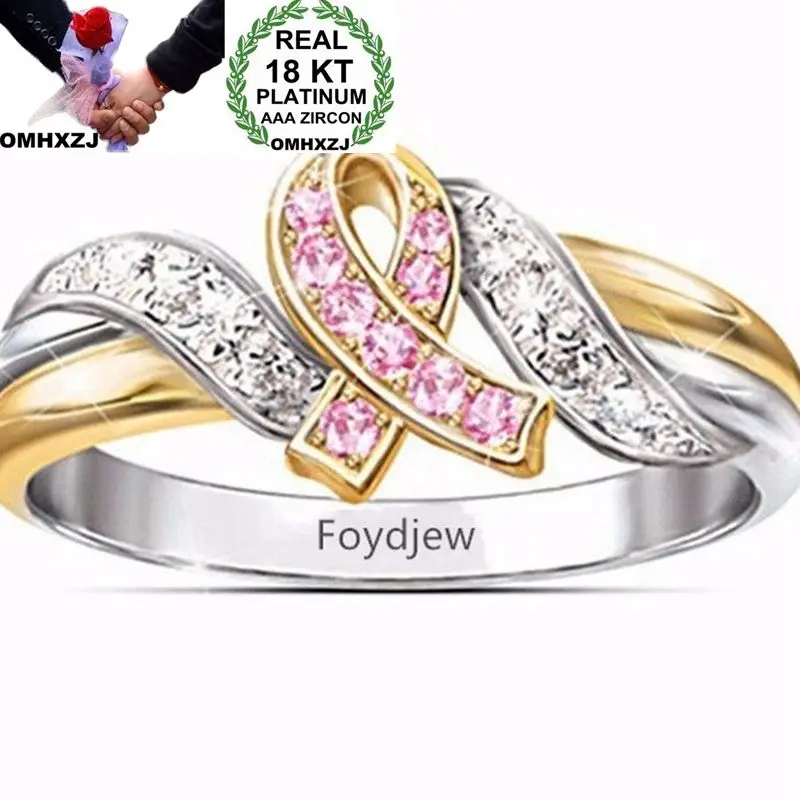 OMHXZJ Wholesale European Fashion Woman Girl Party Wedding Gift Luxury White Pink Zircon 18KT White Gold Yellow Gold Ring RR622
OMHXZJ Wholesale European Fashion Woman Girl Party Wedding Gift Luxury White Pink Zircon 18KT White Gold Yellow Gold Ring RR622