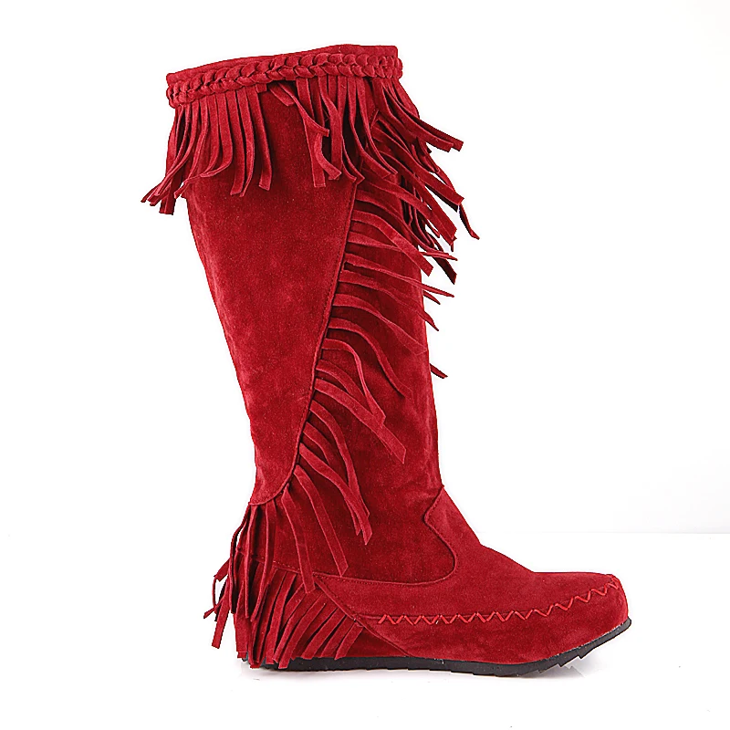 Womens Thign High Round Toe Rivet Slip-on Fringing Ethnic Street Style Flat Red Boots Shoes Snow Boots Winter Shoes Footwear
Womens Thign High Round Toe Rivet Slip-on Fringing Ethnic Street Style Flat Red Boots Shoes Snow Boots Winter Shoes Footwear