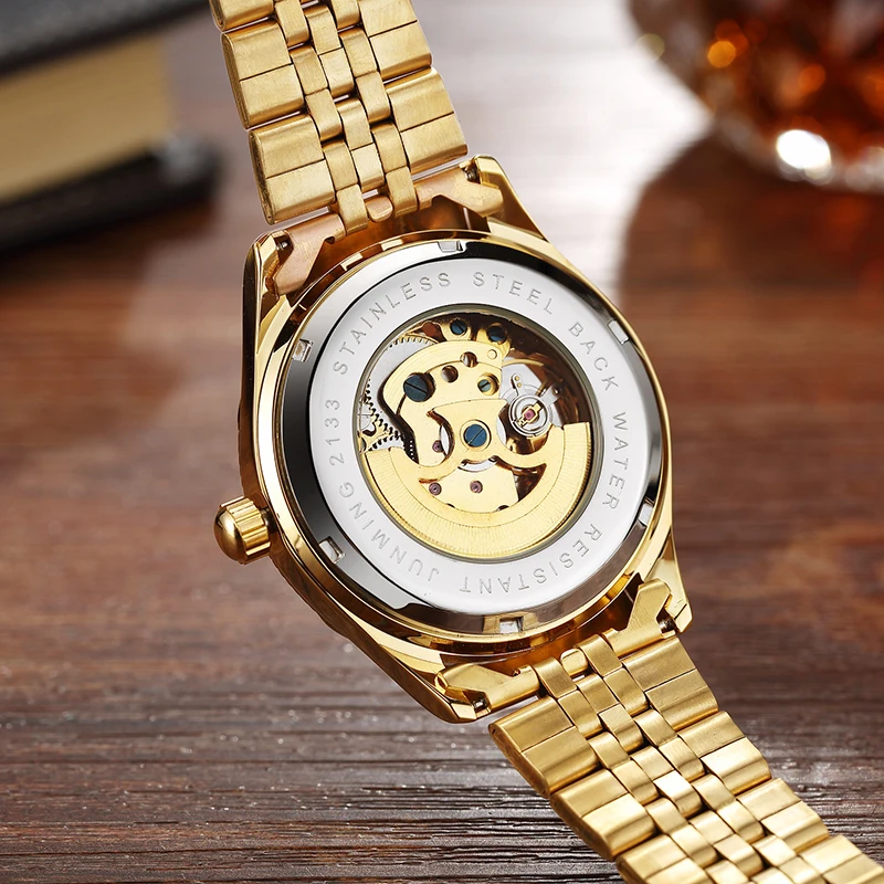 Luxury Top Brand Automatic Watch Mens Waterproof Stainless Steel Mechanical Wrist Watch Male Luminous Skeleton New Clock Relogio
Luxury Top Brand Automatic Watch Mens Waterproof Stainless Steel Mechanical Wrist Watch Male Luminous Skeleton New Clock Relogio