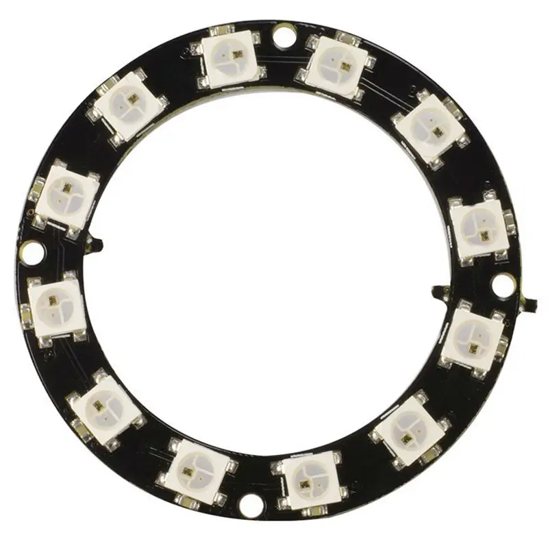 Светодиодный Ws2812 Кольцо RGB 5050 светодиодный s встроенный драйвер Совместимость 12