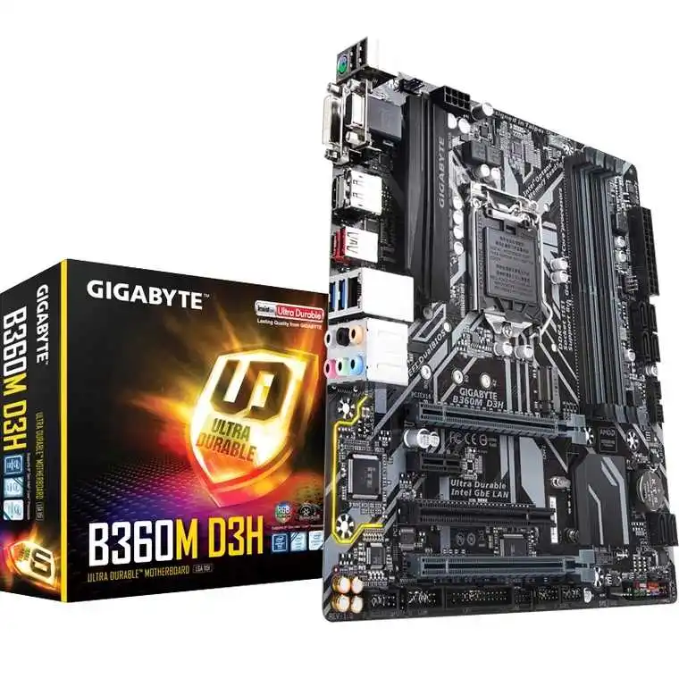 Материнская плата для Gigabyte D3H оригинальная настольного ПК B360 B360M разъем LGA1151 DDR4