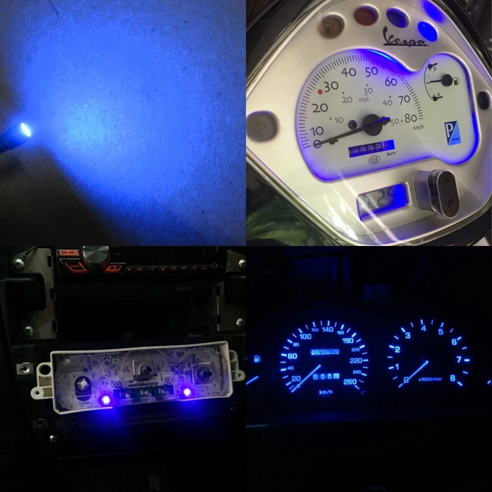 10x Blue Color T5 73 74 79 85 led 5050 SMD Instrument Pannel Cluster Dash Light Check Engine indicator Shifter Light Source
10x Blue Color T5 73 74 79 85 led 5050 SMD Instrument Pannel Cluster Dash Light Check Engine indicator Shifter Light Source