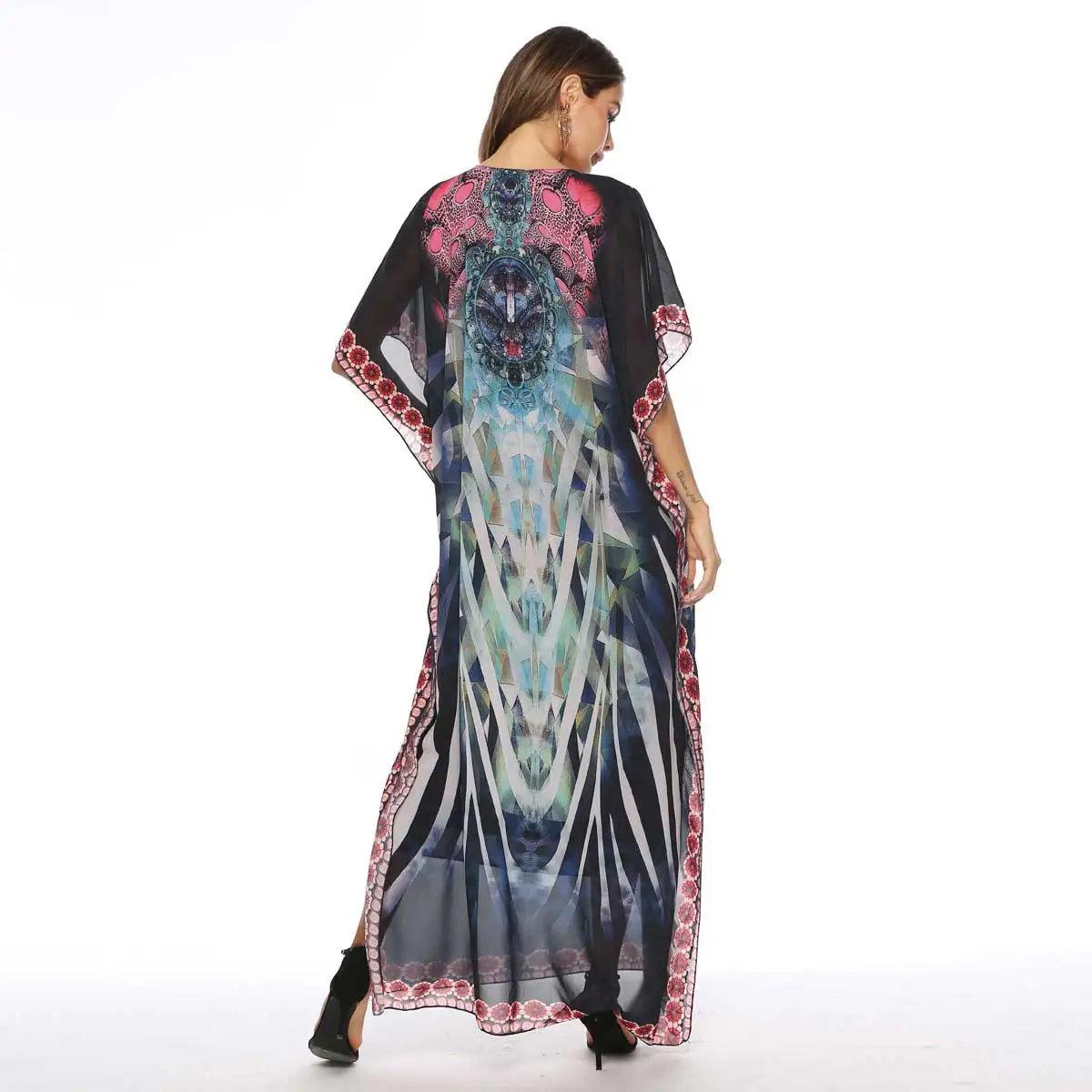 2021 Bohemian Diamonds Beading Batwing Sleeve Chiffon Dress Muslim Abaya Islamic Dubai Kaftan Arabic Robe VKDR1646
2021 Bohemian Diamonds Beading Batwing Sleeve Chiffon Dress Muslim Abaya Islamic Dubai Kaftan Arabic Robe VKDR1646