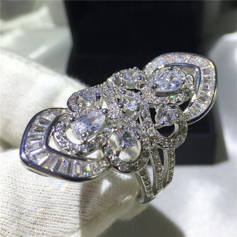 Luxury court Jewelry 925 Sterling Silver ring 5A zircon Stone Big Engagement Wedding Band Rings for women Bridal Gift
Luxury court Jewelry 925 Sterling Silver ring 5A zircon Stone Big Engagement Wedding Band Rings for women Bridal Gift