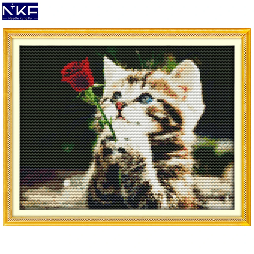 NKF Waiting for Love Animal Pattern Handmade Craft Needlework Cross Stitch Embroidery Kit Cross Stitch for Home Decor
NKF Waiting for Love Animal Pattern Handmade Craft Needlework Cross Stitch Embroidery Kit Cross Stitch for Home Decor