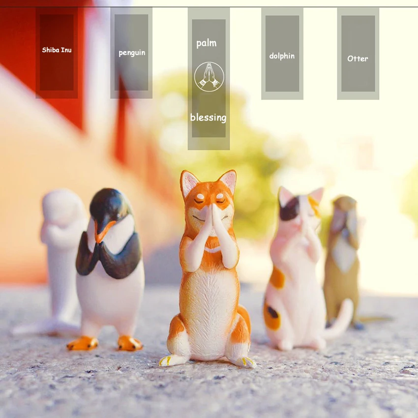Japanese Penguin Dolphin Otter Palm Bessing Animals Series Resin Ornaments Home Decor Cute Cartoon Wish Miniatures Craft Gifts
Japanese Penguin Dolphin Otter Palm Bessing Animals Series Resin Ornaments Home Decor Cute Cartoon Wish Miniatures Craft Gifts