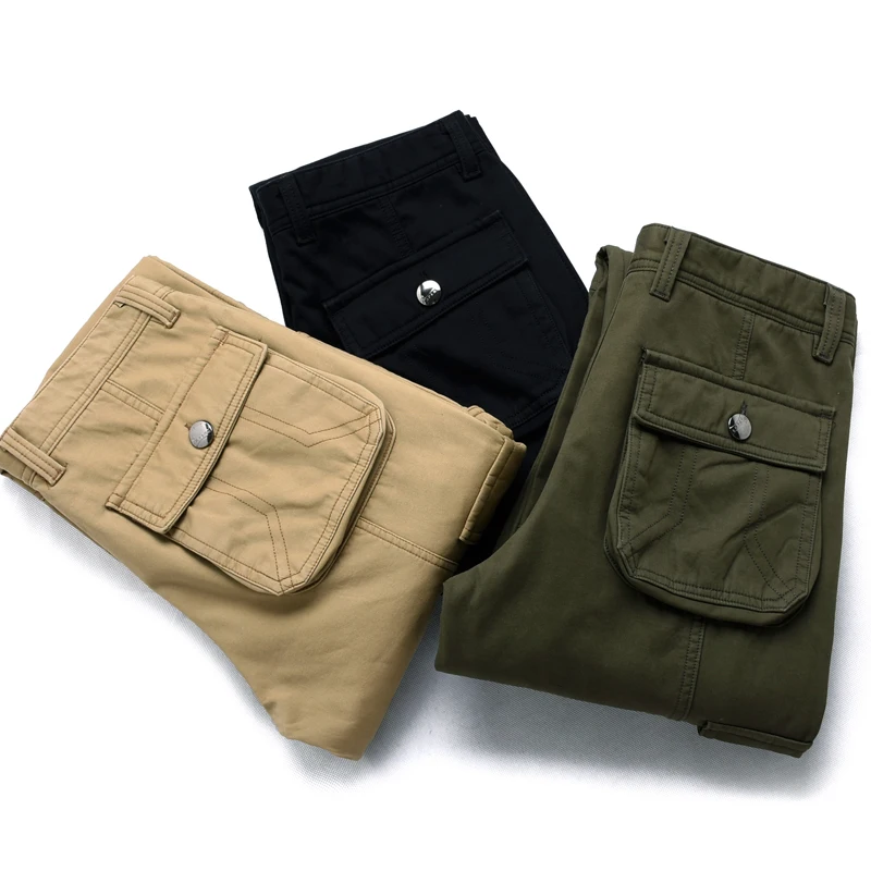 NIGRITY men's flannel Cargo Pants For Men Military Straight Trousers Casual Cotton fleece joggers Long Pants Plus Size 28-42
NIGRITY men's flannel Cargo Pants For Men Military Straight Trousers Casual Cotton fleece joggers Long Pants Plus Size 28-42