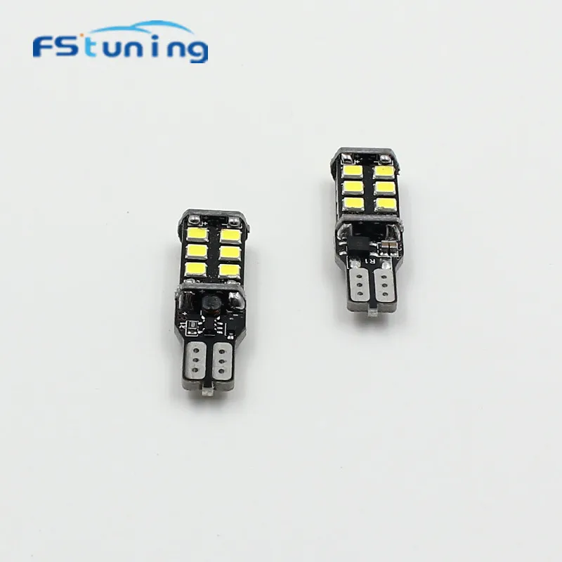W16W светодиодный 15 Светодиодная лампа без ошибок для BME E46 15SMD белая W5W T10 Canbus