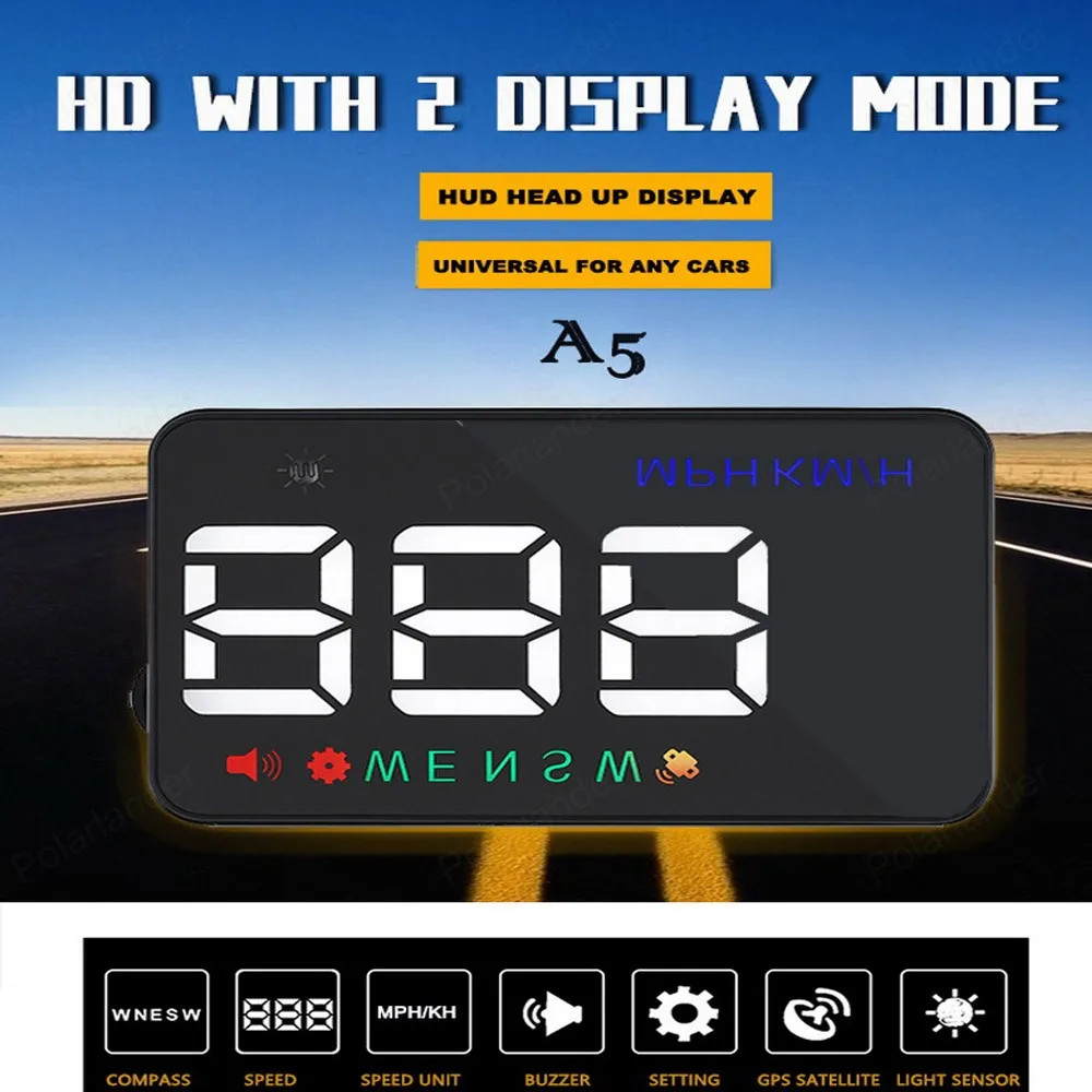 A5 HD 3,5-дюймовый дисплей с двойным режимом GPS Автомобильный дисплей цифровой Спидометр км/ч MPH предупреждение Безопасность HUD
A5 HD 3,5-дюймовый дисплей с двойным режимом GPS Автомобильный дисплей цифровой Спидометр км/ч MPH предупреждение Безопасность HUD