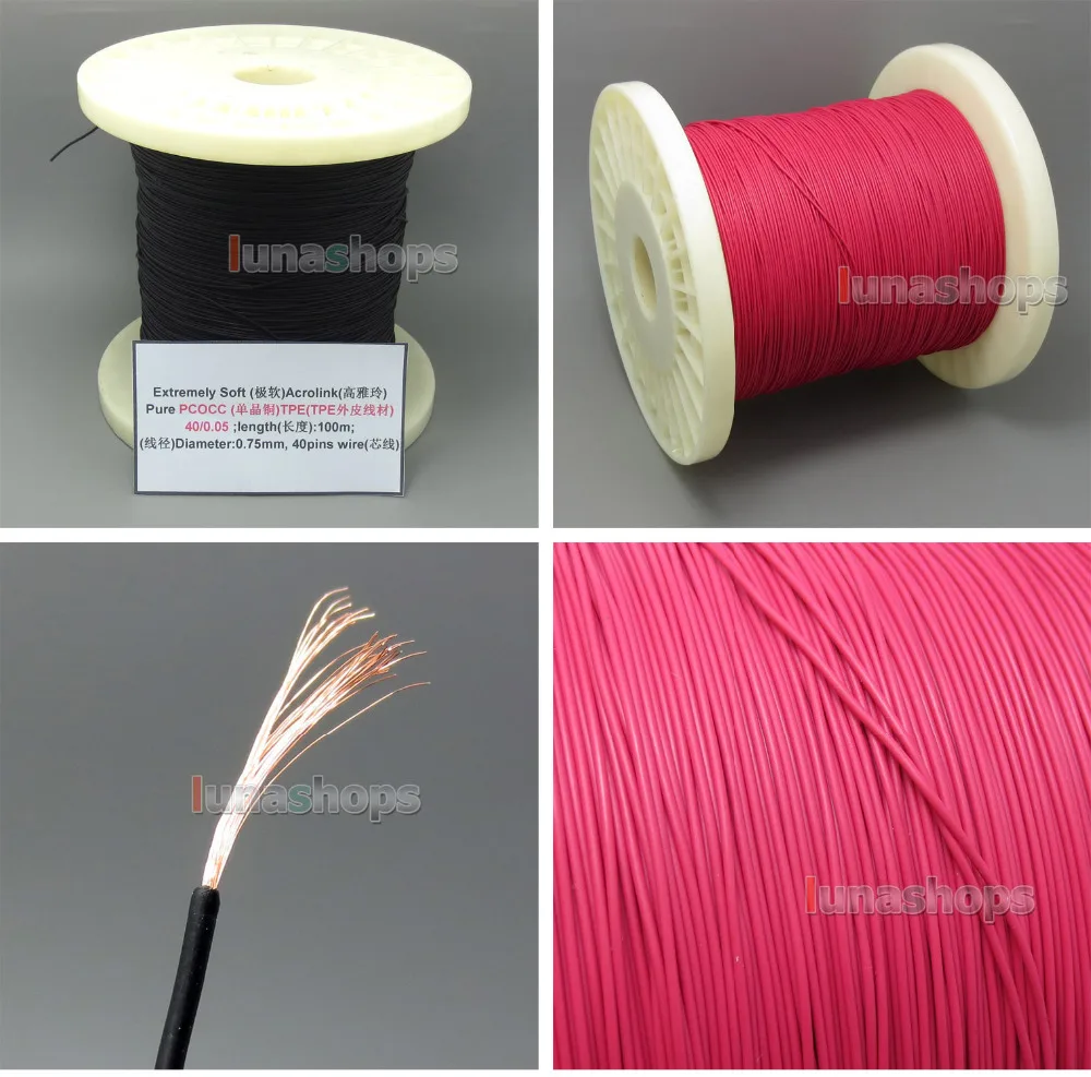 10m Ultra Soft Acrolink PCOCC Signal TPE Earphone Cable 40*0.05 28AWG Dia:0.75mm LN005021
10m Ultra Soft Acrolink PCOCC Signal TPE Earphone Cable 40*0.05 28AWG Dia:0.75mm LN005021