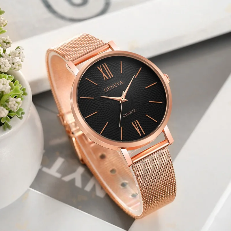 Women's Gift Fashion Female Clocks Women Luxury Quartz Watch Rose Gold Stainless Steel Dress Watches
Women's Gift Fashion Female Clocks Women Luxury Quartz Watch Rose Gold Stainless Steel Dress Watches