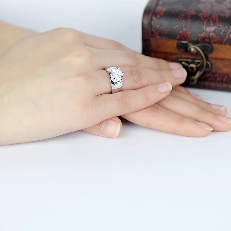 QYI 3 ct Halo Rings 925 Sterling Silver Jewelry Male Engagement Jewelry Round Shining Zircon Wedding Rings Gift Jewelry Box
QYI 3 ct Halo Rings 925 Sterling Silver Jewelry Male Engagement Jewelry Round Shining Zircon Wedding Rings Gift Jewelry Box