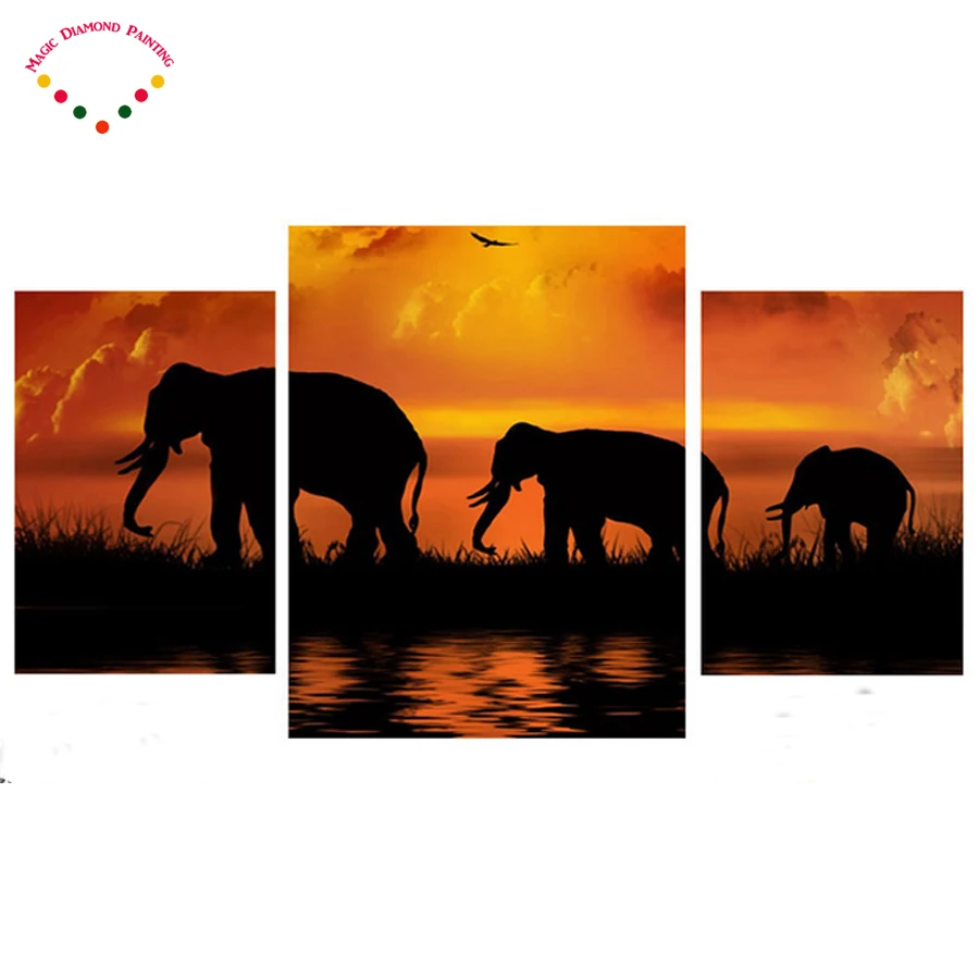 5d Diy diamond painting Family Elephant pictures of rhinestones square cross stitch needlework Home Decor diamond Embroidery
5d Diy diamond painting Family Elephant pictures of rhinestones square cross stitch needlework Home Decor diamond Embroidery