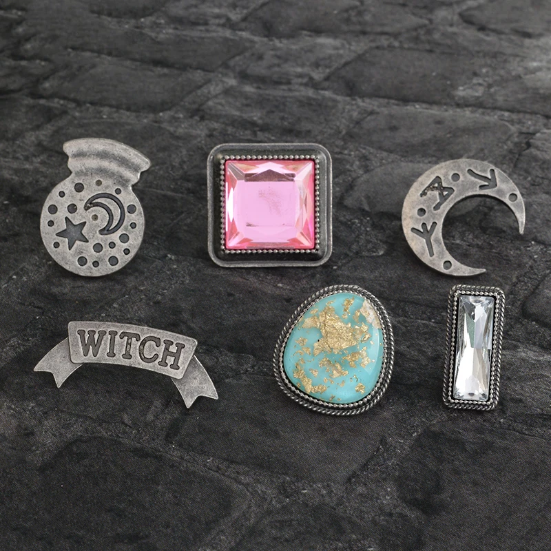 Punk Moon Crystal ball Witch Earth White Pink Rhinestone Pins Button Black Dark Brooch Denim jacket Coat Lapel Pin Badge Jewelry
Punk Moon Crystal ball Witch Earth White Pink Rhinestone Pins Button Black Dark Brooch Denim jacket Coat Lapel Pin Badge Jewelry