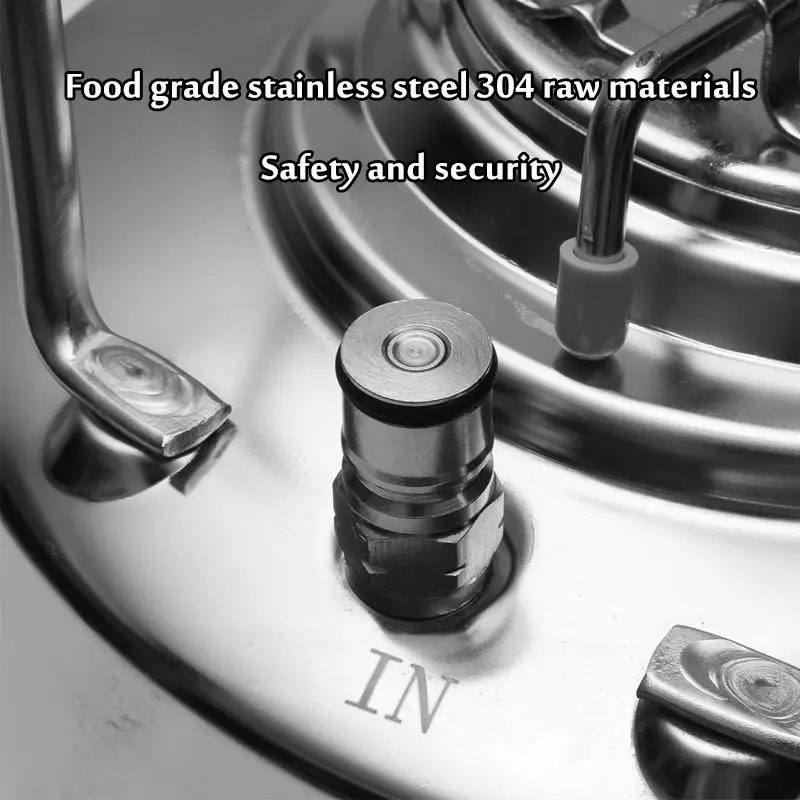 6/10/18.5L Stainless Steel Mini Beer Keg Pressurized Growler for Craft Beer Dispenser System Home Brew Beer Brewing Metal Handle
6/10/18.5L Stainless Steel Mini Beer Keg Pressurized Growler for Craft Beer Dispenser System Home Brew Beer Brewing Metal Handle