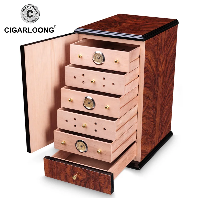 Spanish Cedar Wood Cigar Humidor 6 Layers Cigar Cabinet With Hygrometer Humidifier Box Case For COHIBA Cigars
Spanish Cedar Wood Cigar Humidor 6 Layers Cigar Cabinet With Hygrometer Humidifier Box Case For COHIBA Cigars