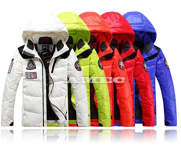Top Quality Brand 2014 Men Winter 90% White Duck Down Ski Coat Windproof Waterproof Snowboard Jacket Sports Outdoor Overcoat|overcoats wholesalers|jacket hondajacket men |
