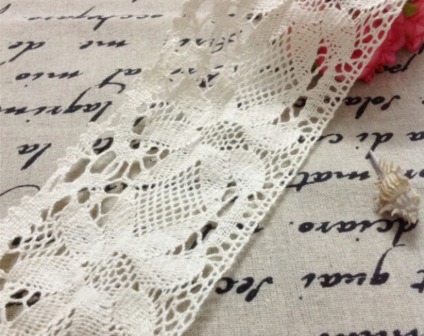15 yard/lot width 3.07" 7.8cm beige cotton lace trim ribbon lace fabric textiles D0043CL4K240
15 yard/lot width 3.07" 7.8cm beige cotton lace trim ribbon lace fabric textiles D0043CL4K240