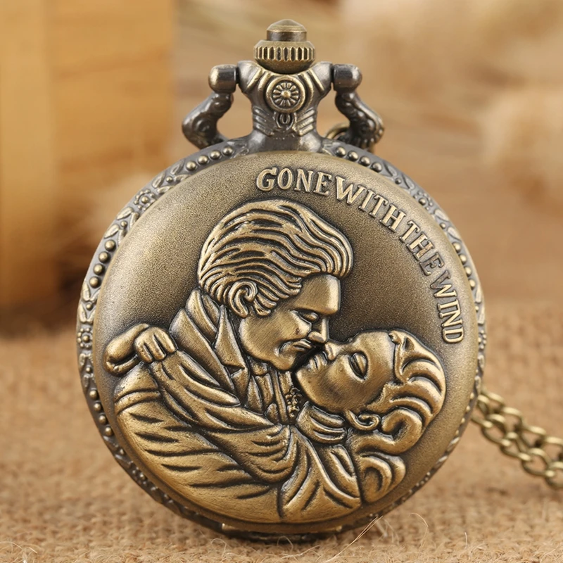 Gone with the Wind Vintage Kraft Classic Movie Quartz Pocket Watch Necklace Retro Bronze Pendant Collectibles Gift for Men Women
Gone with the Wind Vintage Kraft Classic Movie Quartz Pocket Watch Necklace Retro Bronze Pendant Collectibles Gift for Men Women