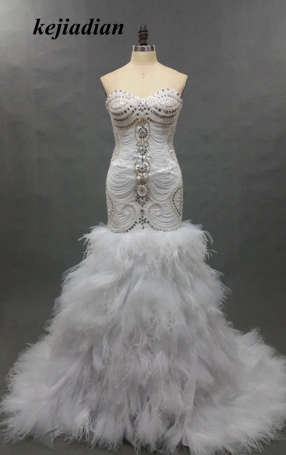 Charming Luxury Crystal Beaded Sexy Mermaid Wedding Dresses 2019 Custom Made Fashionable Vestido De Noiva Romantic Bridal Gown
Charming Luxury Crystal Beaded Sexy Mermaid Wedding Dresses 2019 Custom Made Fashionable Vestido De Noiva Romantic Bridal Gown