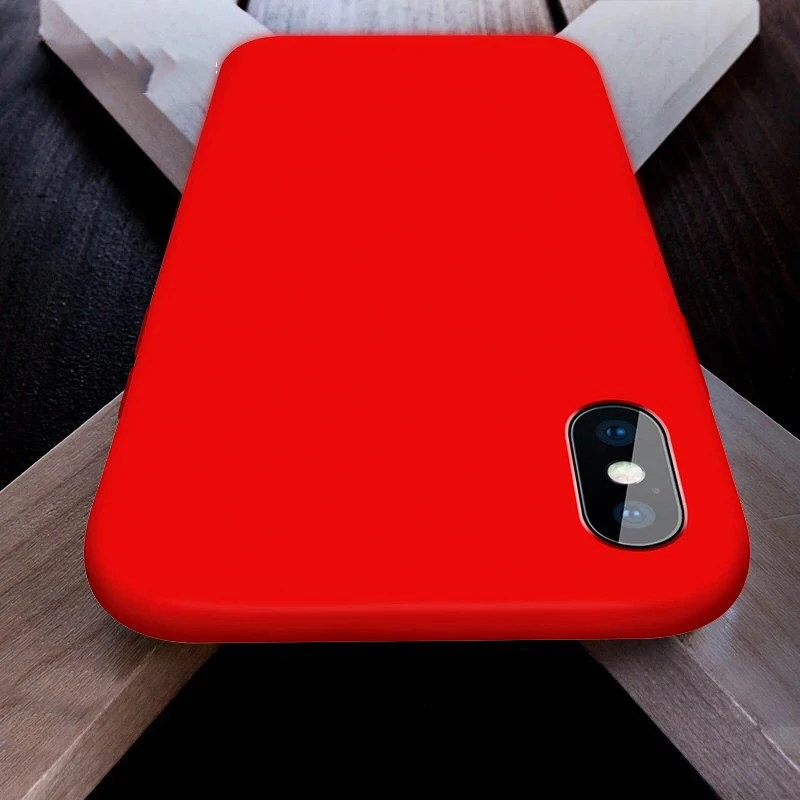 Чехол для телефона Coque iphone 6 S 7 8 Plus мягкий силиконовый чехол TP однотонный