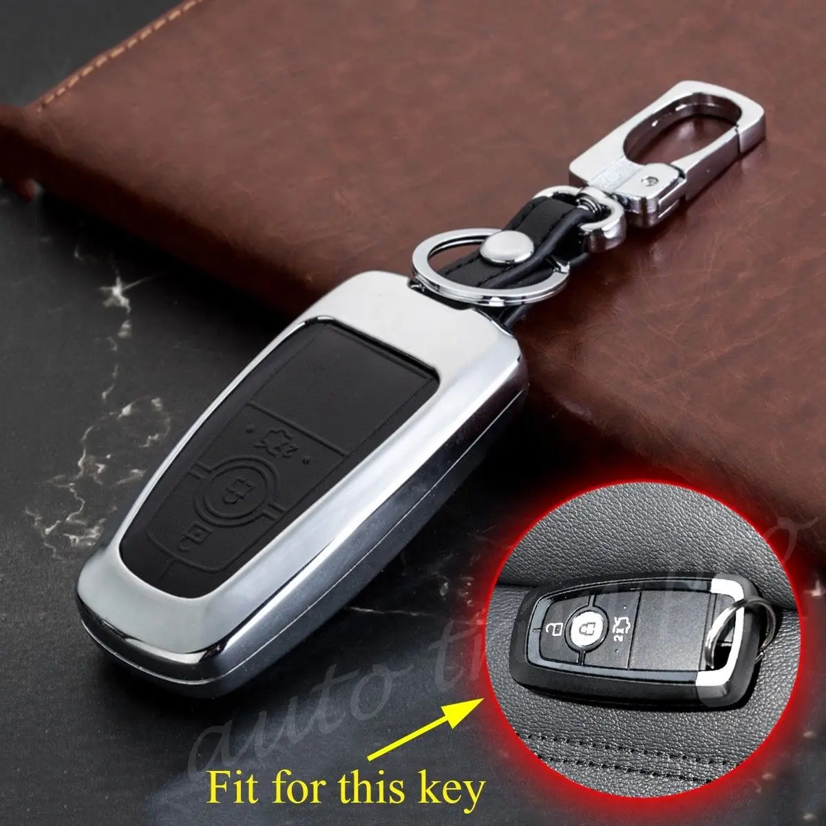 Metal Key Case Bag Holder Shell Pack Cover Trim Fit For Ford Mondeo Edge Accessories 2017-2018
Metal Key Case Bag Holder Shell Pack Cover Trim Fit For Ford Mondeo Edge Accessories 2017-2018