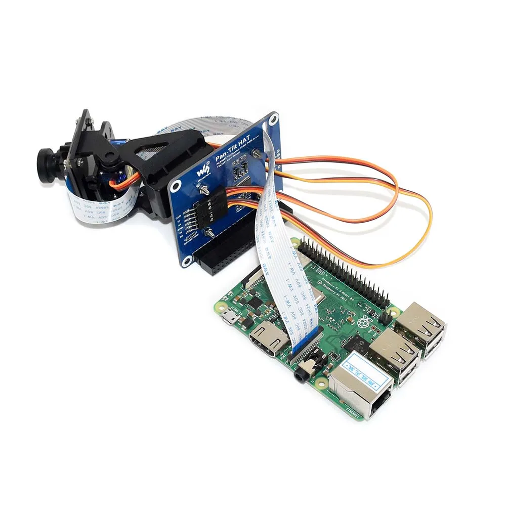 2-DOF Pan-Tilt HAT for Raspberry Pi, Light Intensity Sensing, I2C Interface,compatible with Raspberry Pi Zero/Zero W
2-DOF Pan-Tilt HAT for Raspberry Pi, Light Intensity Sensing, I2C Interface,compatible with Raspberry Pi Zero/Zero W