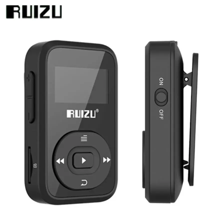 Оригинальный Мини Спортивный Bluetooth MP4 плеер RUIZU X26 с клипсой 8 ГБ FM рекордером