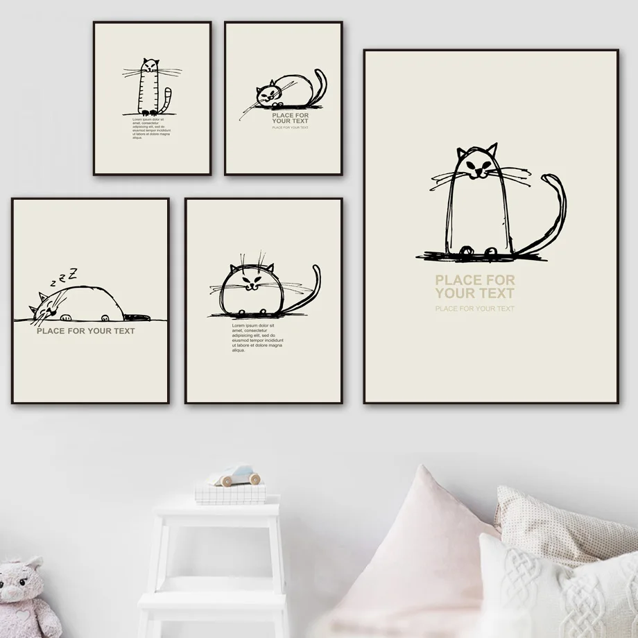 Cartoon Cat Quotes Wall Art Canvas Painting Nordic Minimalism Posters And Prints Animals Wall Pictures Baby Kids Room Home Decor
Cartoon Cat Quotes Wall Art Canvas Painting Nordic Minimalism Posters And Prints Animals Wall Pictures Baby Kids Room Home Decor