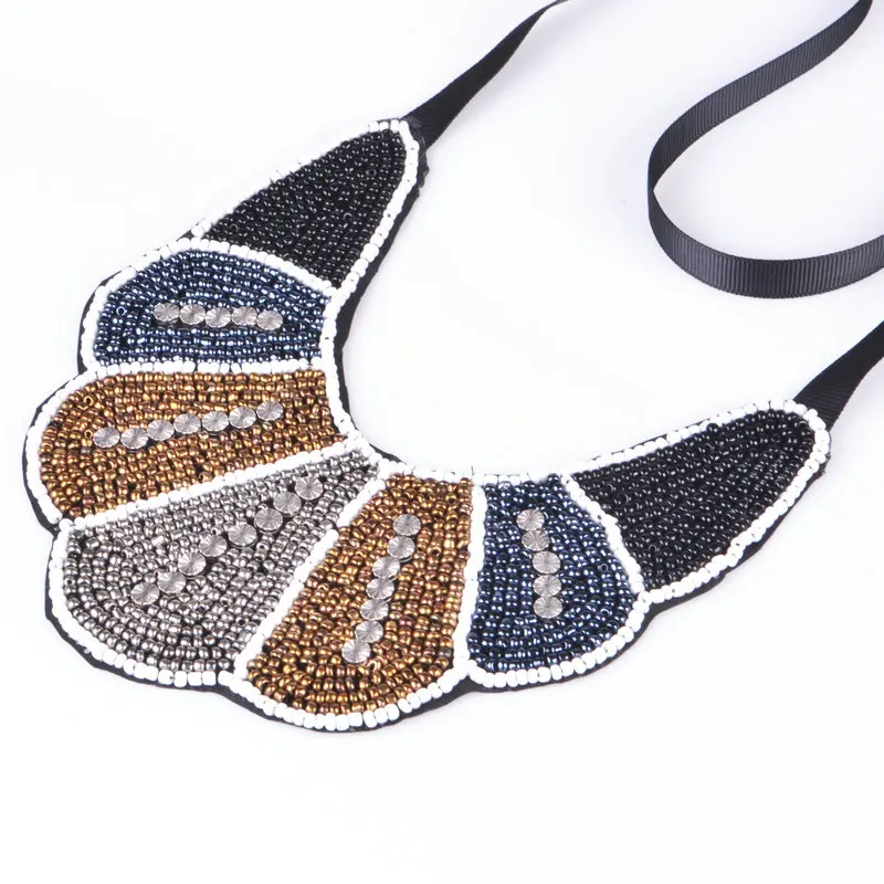 Deep color fashion handmadeethnic collier necklace &women's Trendy statement collar &2017 new arrived choker | Украшения и