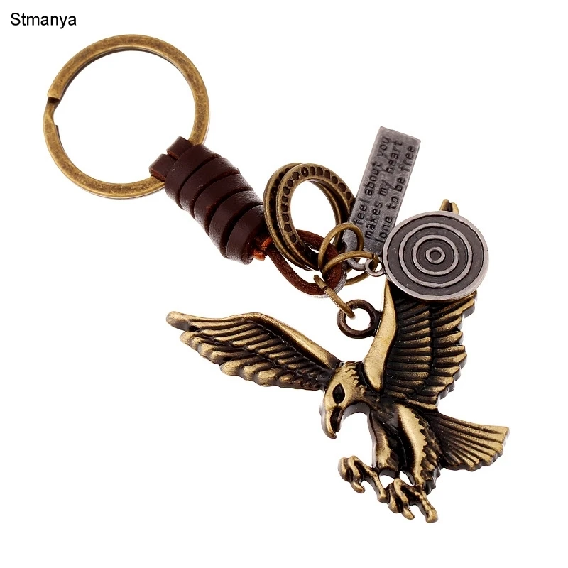 Key Holder Hot Sale Retro Eagle Pendant Key chain Woven Leather Keychains Alloy Punk Key Rings Jewelry for Men Women Gift 17379
Key Holder Hot Sale Retro Eagle Pendant Key chain Woven Leather Keychains Alloy Punk Key Rings Jewelry for Men Women Gift 17379