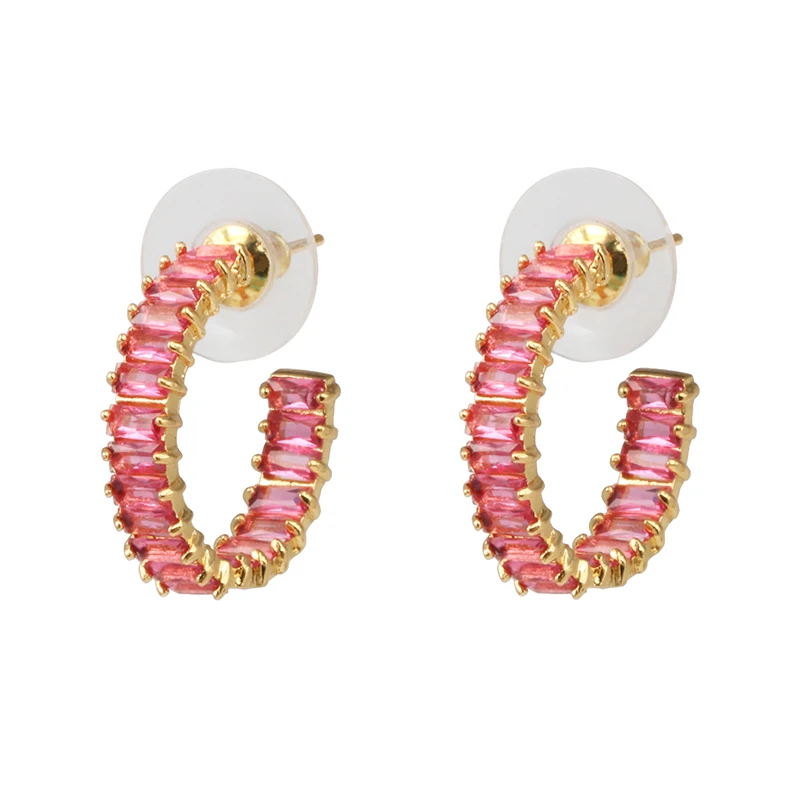 4 Colors Lovely Girl'S Earring Gift Gold Good Quality Cz Bar Skinny Rainbow Earrings Bar Classic Charming Earrings Hoop Women
4 Colors Lovely Girl'S Earring Gift Gold Good Quality Cz Bar Skinny Rainbow Earrings Bar Classic Charming Earrings Hoop Women