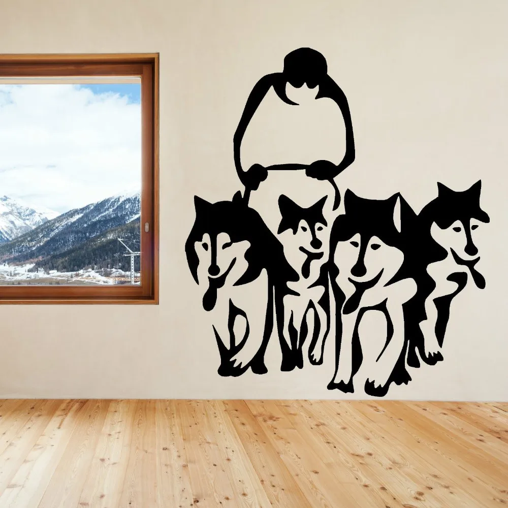 New Arrive Husky Dog Huskies Sled vinyl wall art sticker decal personalized Home Decor Wall Sticker Mural 3 Sizes
New Arrive Husky Dog Huskies Sled vinyl wall art sticker decal personalized Home Decor Wall Sticker Mural 3 Sizes
