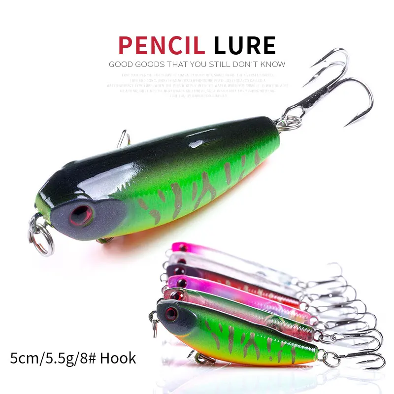 HENGJIA Mini Sinking Pencil Bait 5cm 5.5g Top Water Artificial Bait Swimbait for Bass Pike Perch Fishing Rattles
HENGJIA Mini Sinking Pencil Bait 5cm 5.5g Top Water Artificial Bait Swimbait for Bass Pike Perch Fishing Rattles