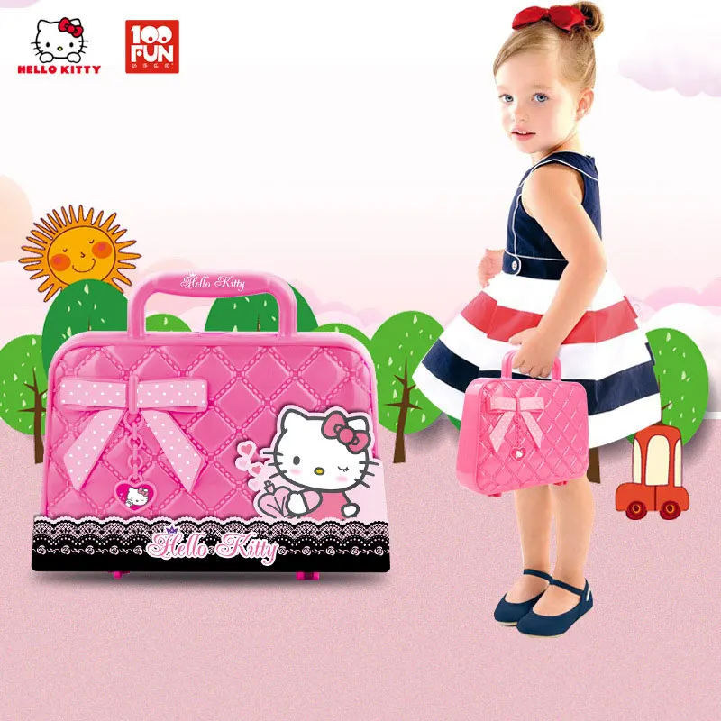 HELLO KITTY children's makeup set child cosmetics girl beauty handbag hello kitty toys for girls kids gift | Игрушки и хобби