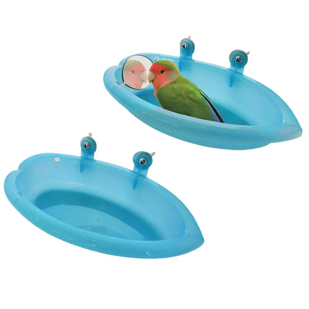 Bird Bathtub With Mirror Toy And Food Feeder Bowl For Parrot Parakeet Cockatiel Finch Canary African Grey Cockatoo Bird Feeding
Bird Bathtub With Mirror Toy And Food Feeder Bowl For Parrot Parakeet Cockatiel Finch Canary African Grey Cockatoo Bird Feeding