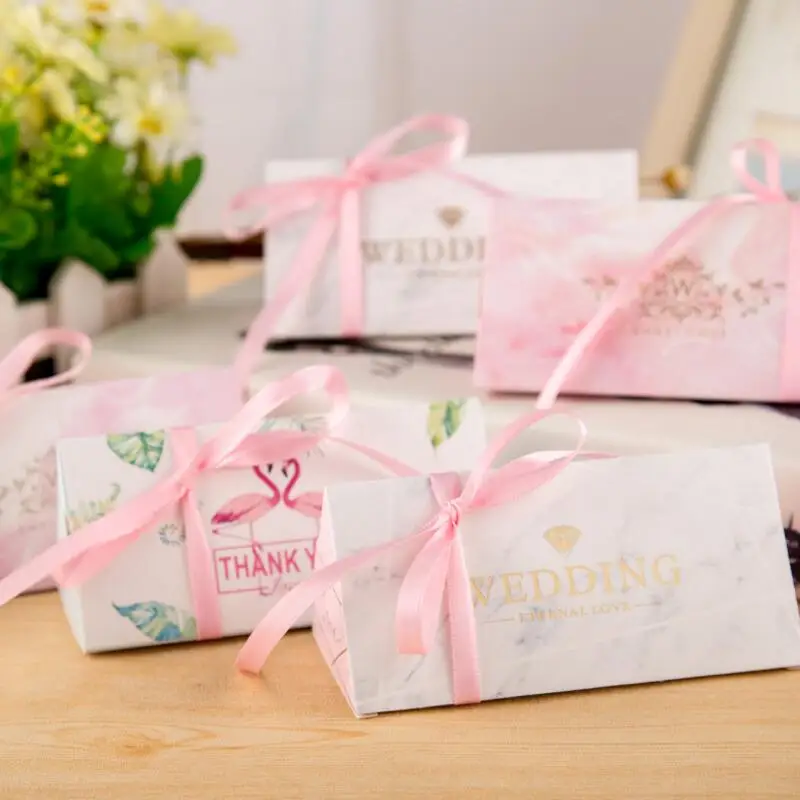 20 Pcs/lot Triangular Prism Shape Paper Box with Ribbon Wedding Favor Gift Candy Boxes Birthday Party Gift Box
20 Pcs/lot Triangular Prism Shape Paper Box with Ribbon Wedding Favor Gift Candy Boxes Birthday Party Gift Box
