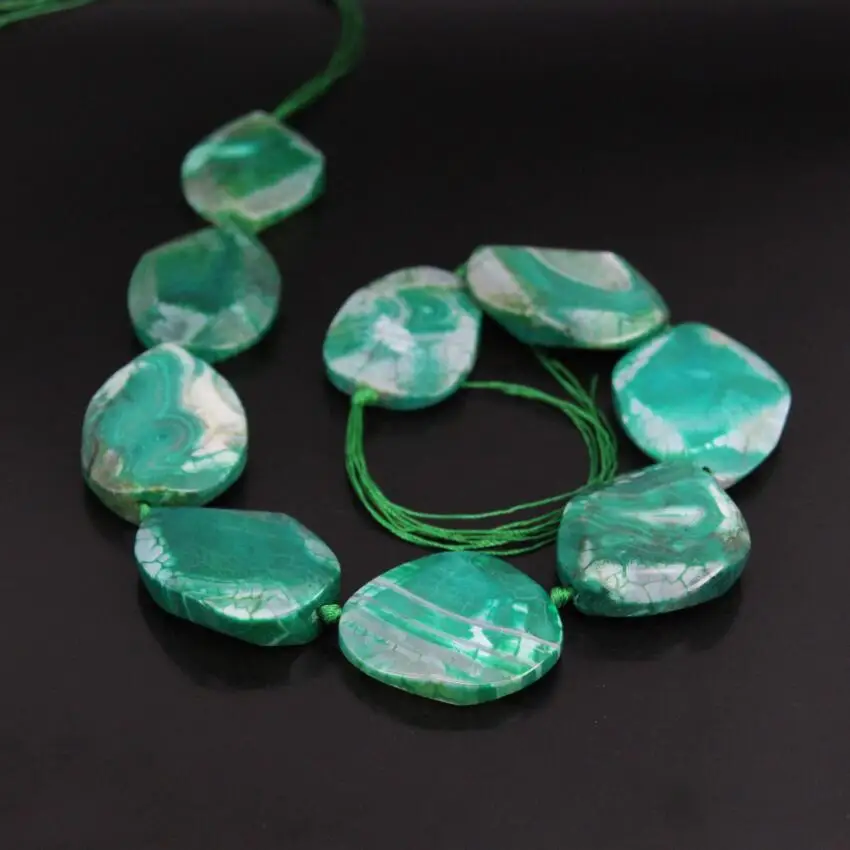 15.5"/strand Green Dragon Veins Faceted Natural Agates Drusy Slab Nugget Beads,Raw Onxy Slice Pendant Jewelry Making Supplier
15.5"/strand Green Dragon Veins Faceted Natural Agates Drusy Slab Nugget Beads,Raw Onxy Slice Pendant Jewelry Making Supplier