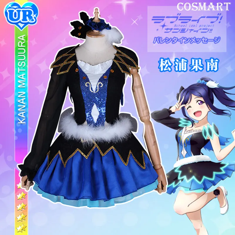 Anime Love Live Sunshine!Aqours Matsuura Kanan Water Blue NEW World Uniform Dress Halloween Cosplay Costume Suit For Women Outfi
Anime Love Live Sunshine!Aqours Matsuura Kanan Water Blue NEW World Uniform Dress Halloween Cosplay Costume Suit For Women Outfi