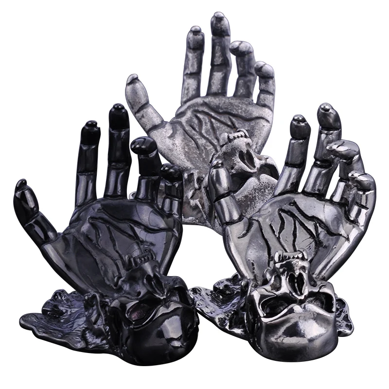 Skull Left Hand Stainless Steel Fidget Spinner Display Stand Shooting Props Fine Ornaments Accessories
Skull Left Hand Stainless Steel Fidget Spinner Display Stand Shooting Props Fine Ornaments Accessories
