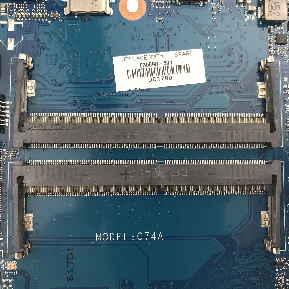 Для HP Pavilion Laptop 15-cc Series Материнская плата 935890-601 935890-001 G74A DAG74AMB8D0 w i5-8250U материнская