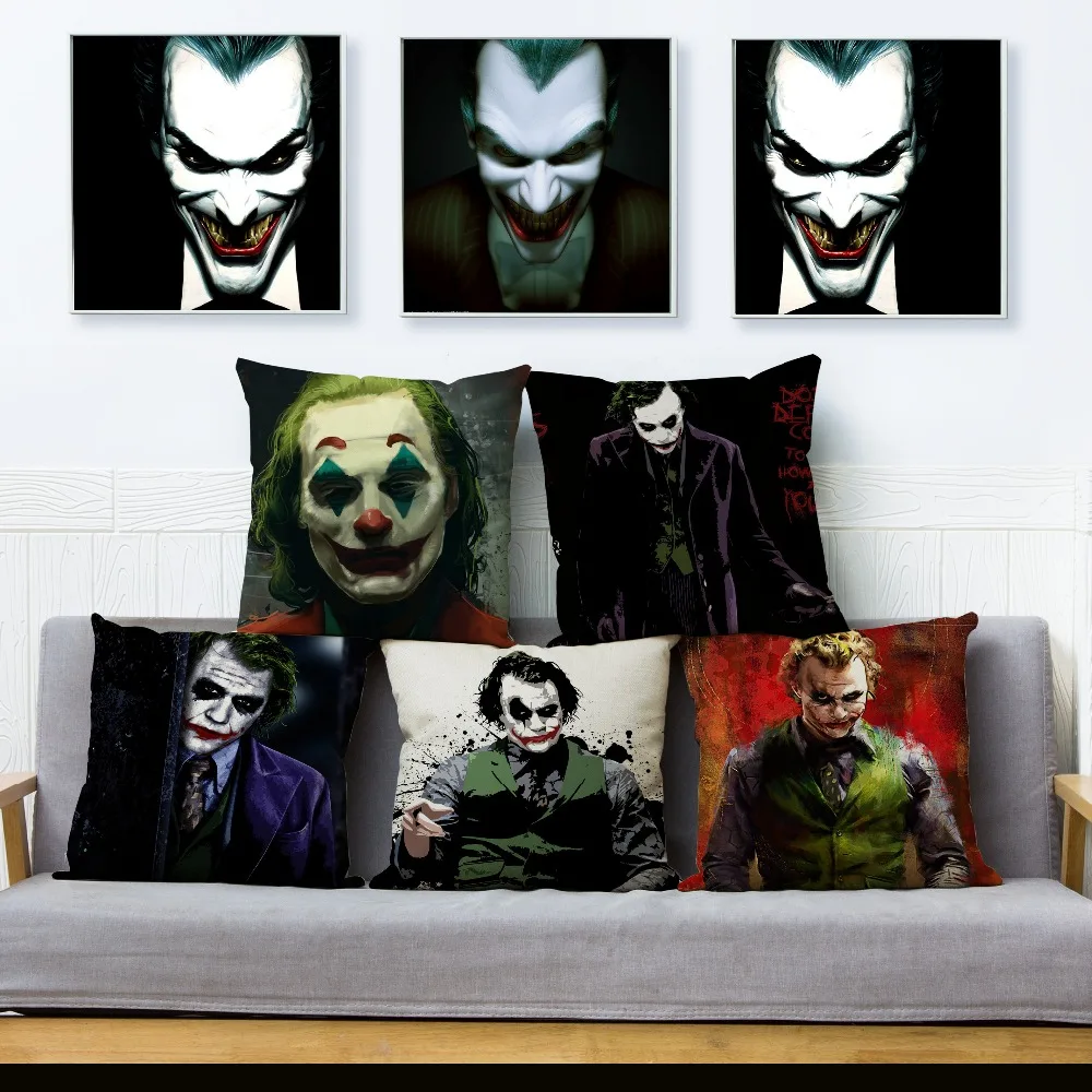 Horror Clown Joker Print Cushion Cover Beige Linen Pillow Covers 45*45 Throw Pillows Cases Sofa Home Decor Pillowcase
Horror Clown Joker Print Cushion Cover Beige Linen Pillow Covers 45*45 Throw Pillows Cases Sofa Home Decor Pillowcase