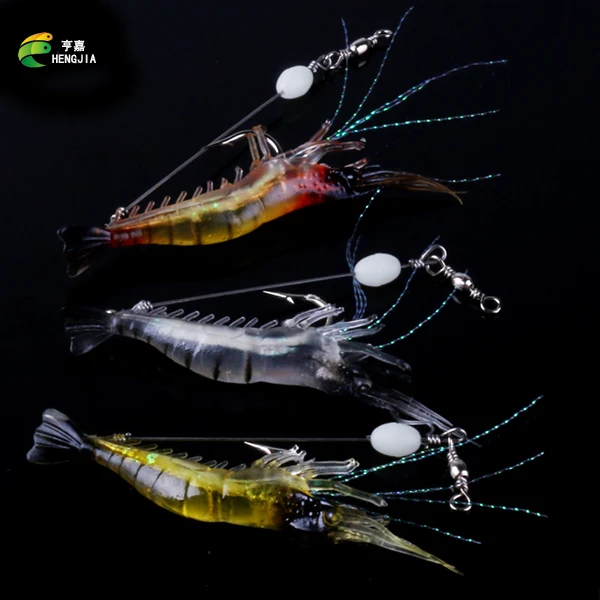 HENGJIA 1 PCS Soft Simulation Prawn Shrimp Fishing 6.6g 75mm shrimp with 100mm steel wire Floating Shaped Lure Hook Bait
HENGJIA 1 PCS Soft Simulation Prawn Shrimp Fishing 6.6g 75mm shrimp with 100mm steel wire Floating Shaped Lure Hook Bait